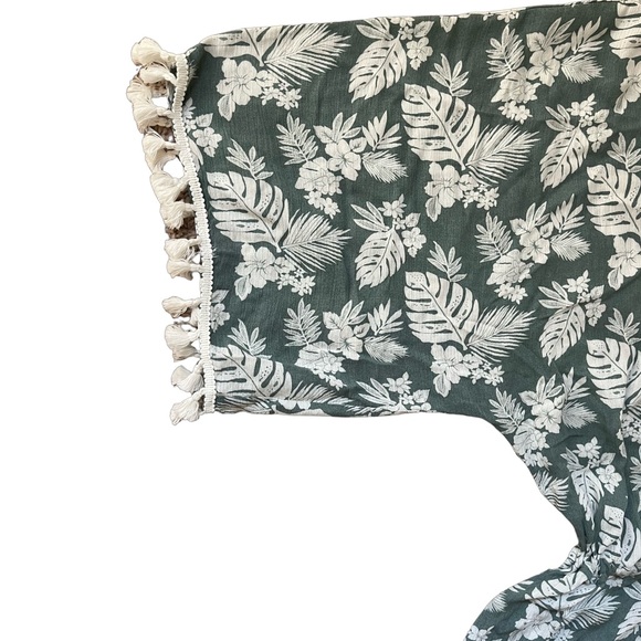 Aakaa Sage Floral Kimono Romper - Picture 4 of 6